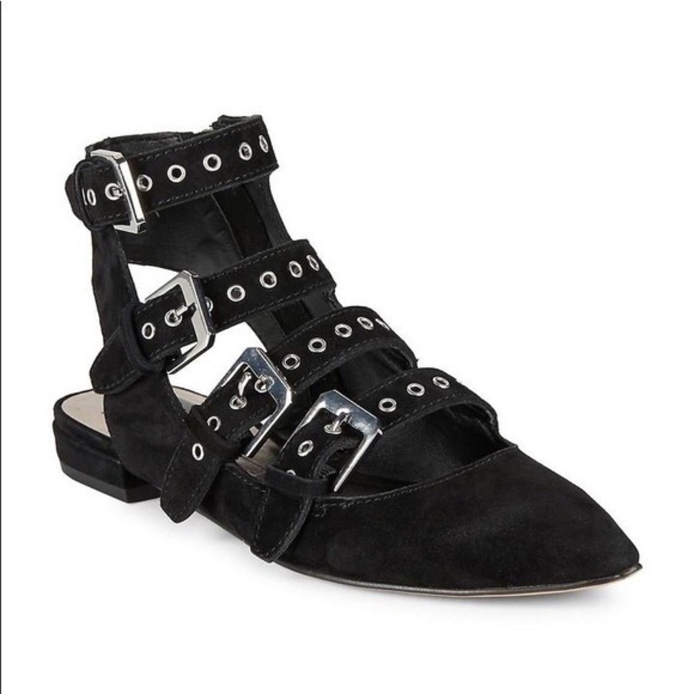 Dolce Vita Buckle Suede Flats